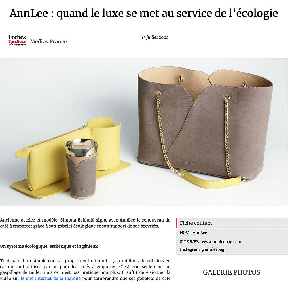 AnnLee : quand le luxe se met au service de l’écologie